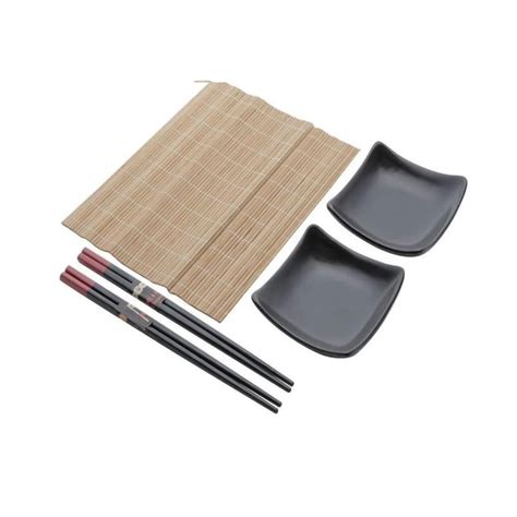 Kit Japonês Sushi Sashimi Serve 2 Pessoas Hashi Esteira Submarino