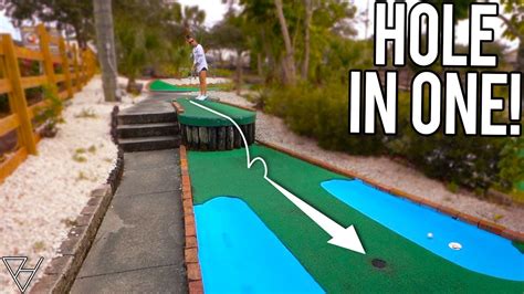 Crazy Mini Golf Hole In Ones At This Awesome Mini Golf Course Youtube