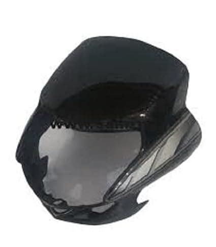 TAWAR ENTREPRISE Front Headlight Visor For HF Deluxe Black Grey