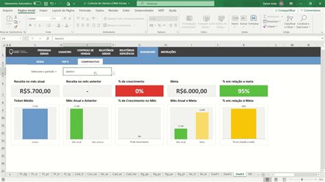 Planilha De Cadastro E Controle De Clientes Crm Vis O Geral