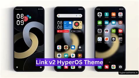 Link V2 HyperOS Theme For Xiaomi With Dynamic Lockscreen App Icons