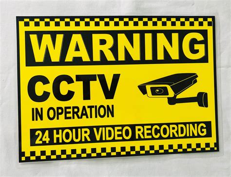 Buy Cctv Signage Laminated online | Lazada.com.ph