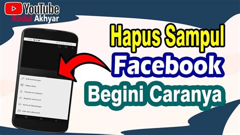 Cara Menghapus Foto Sampul Di Fb Youtube