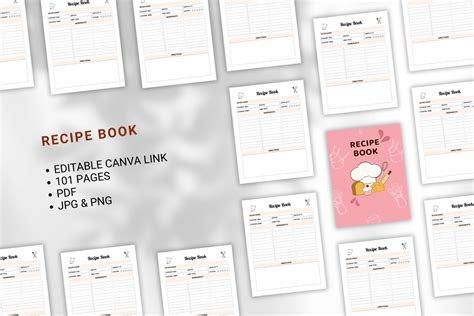 Recipe Book Canva KDP Graphic By Aylani Emilia Creative Fabrica