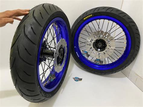 Paket Velg Set Supermoto Klx D Tracker Ban Jumbo Sepaket Velg Super