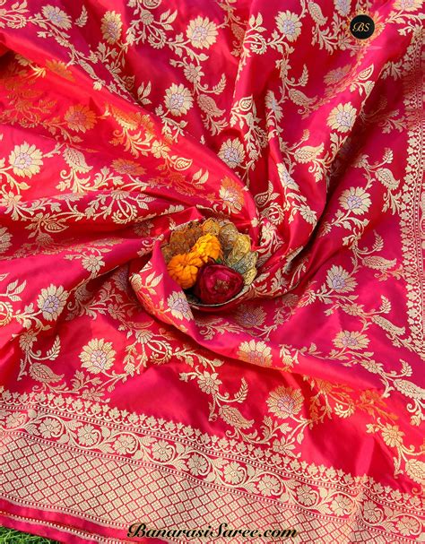 Pure Banarasi Katan Silk Roopa Sona Zari Jaal Saree