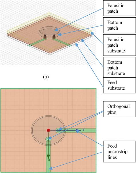 Structure Of Dual Polarized Patch Antenna A Three­ Dimensional View Download Scientific