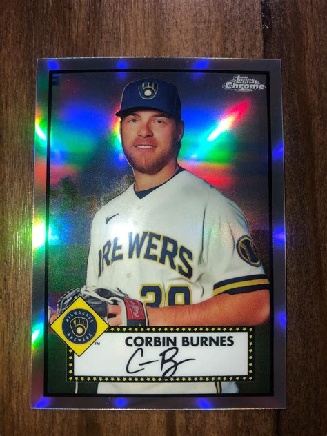 Corbin Burnes Topps Chrome Platinum Anniversary Refractor Ebay