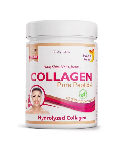 Swedish Nutra Collagen 10000mg Kolagen Wołowy Opakowanie 300g E forma