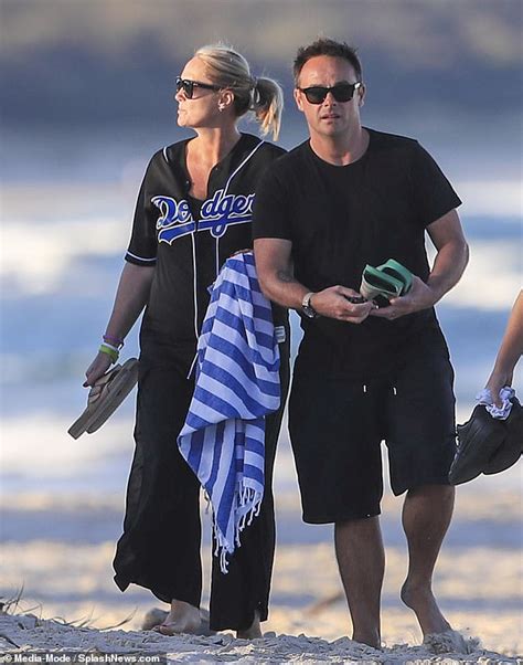 Ant Mcpartlin And Wife Anne Marie Take An Afternoon Stroll On Beach Ahead Of Im A Celeb Launch