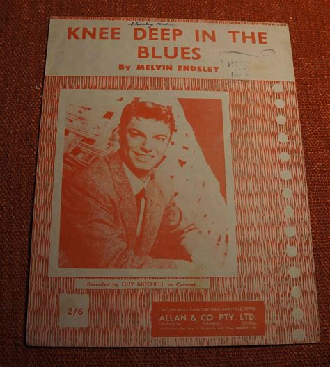 GUY MITCHELL Sheet Music KNEE DEEP IN THE BLUES 1956 Pop Crooner EBay