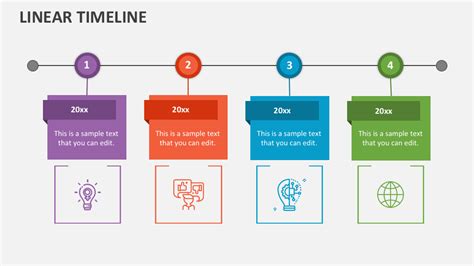 Linear Timeline PowerPoint Presentation Slides - PPT Template