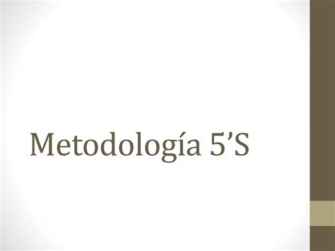 Implementa La Metodología 5s Ppt