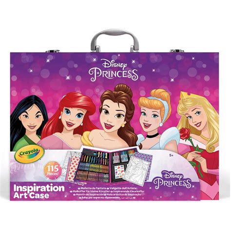 Maleta Princesas Disney Crayola C 115 Peças Brinquedo Crayola Nunca