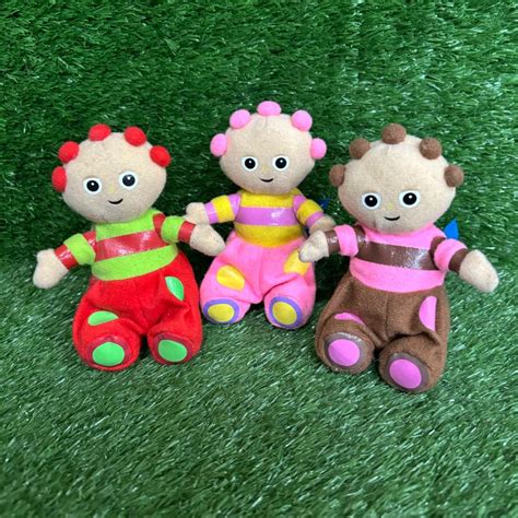 In Night The Garden : Tombliboos x 3 Plush Toys / Finger Puppets