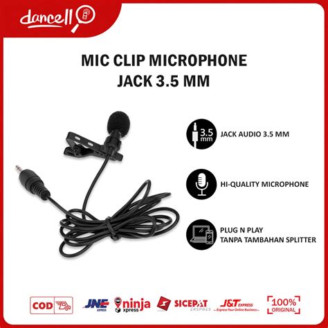 Jual Mic Clip On External Mic Youtuber Murah Microphone Clip On Mic