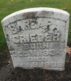 Barbara Bollinger Grieder 1834 1908 Mémorial Find a Grave