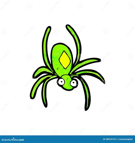 Cartoon radioactive spider stock vector. Illustration of character ...