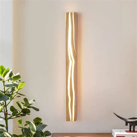 Afralia™ Wooden Wall Sconce Led Light For Bedroom And Living Room In 2024 Wood Wall Lamps Wall