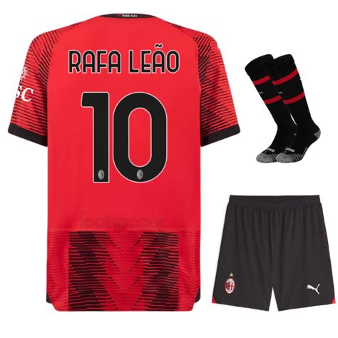 Maillot Kit Enfant Milan Ac Domicile Rafa Leao Fspro