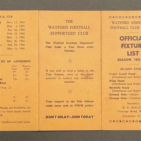 196566 Official Watford Fc Fixture List Watford Gold