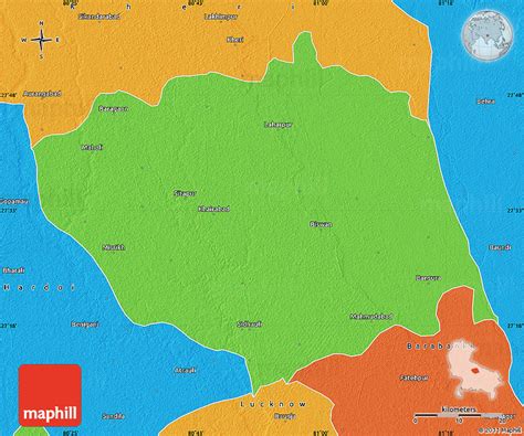 Political Map of Sitapur