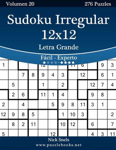 Sudoku Irregular X Impresiones Con Letra Grande De F Cil A