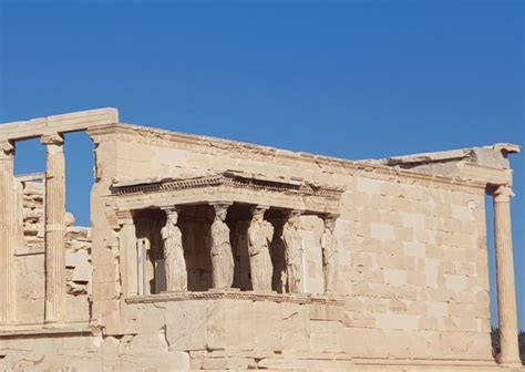 Le marbre pentélique au Parthénon sur l Acropole à Athènes