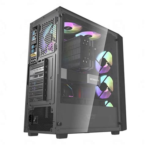 V Case Darkflash Dk Black Fan Led Atx M U En Laptop World