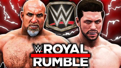 WWE 2K20 My Career Mode Ep 50 ROYAL RUMBLE WWE CHAMPIONSHIP MATCH