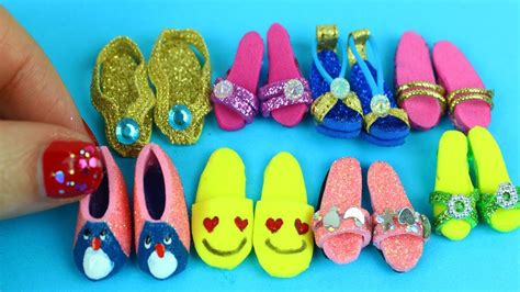 10 DIY EASY MINIATURE BARBIE SHOES YouTube