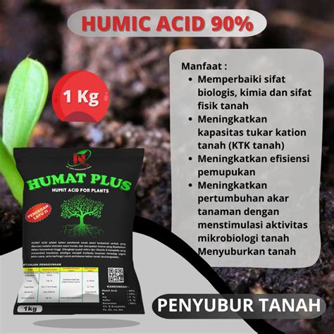 Jual Asam Humat Pupuk Organik Pembenah Dan Penyubur Tanah Humic Acid