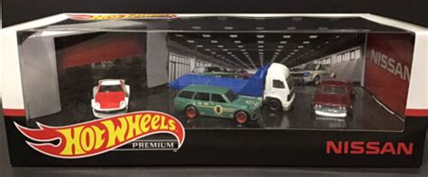 NEW 2020 Hot Wheels Premium Nissan Garage Set With Datsun 510 Wagon EBay