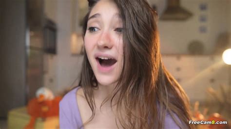 Hot And Sloppy Dildo Sucking With Sexy Brunette