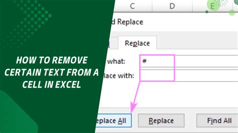 How To Remove Certain Text From A Cell In Excel Easy Methods To