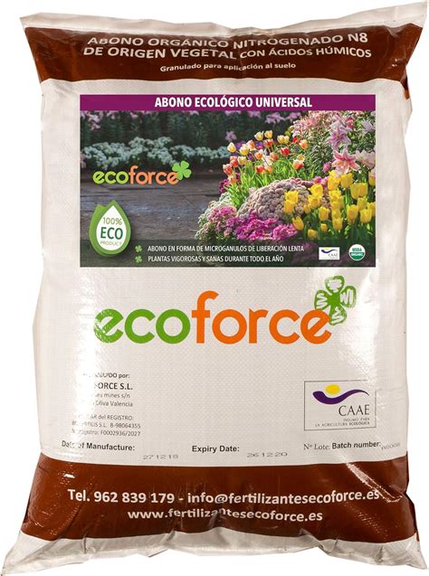 CULTIVERS Abono Fertilizante Ecológico Universal de 25 Kg para