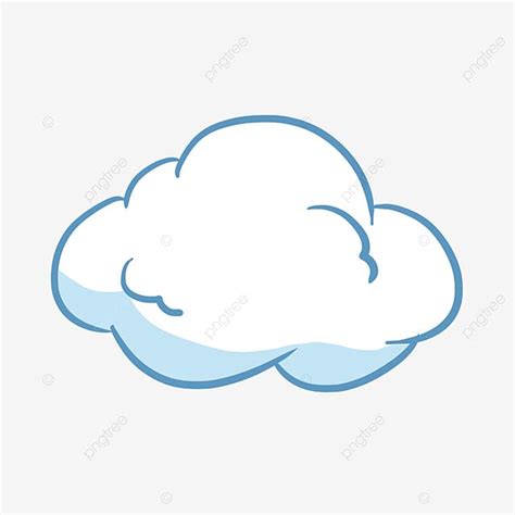 Cartoon Blue Cloud Free Png And Psd