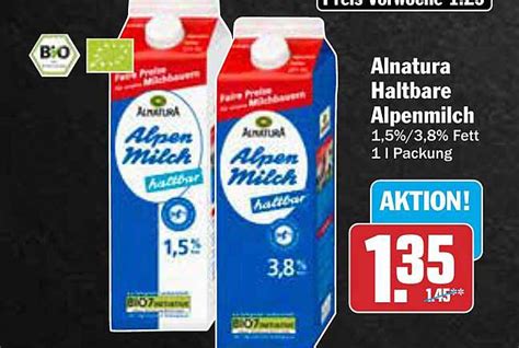 Alnatura Haltbare Alpenmilch Angebot Bei AEZ 1Prospekte De