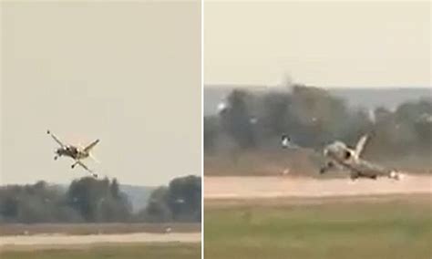 Heart Stopping Moment Pilot Belly Flops High Powered Jet Onto Runway In