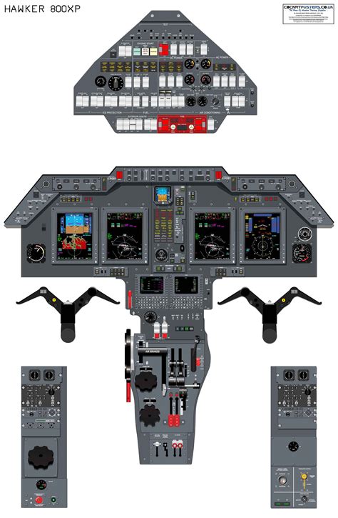 Hawker 800XP Cockpit Poster - Etsy