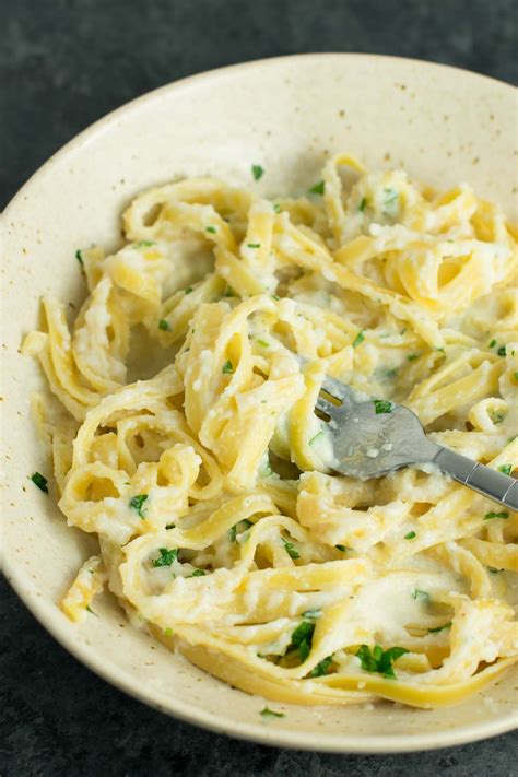 Easy Cauliflower Fettuccine Alfredo Recipe With Fresh Garlic And