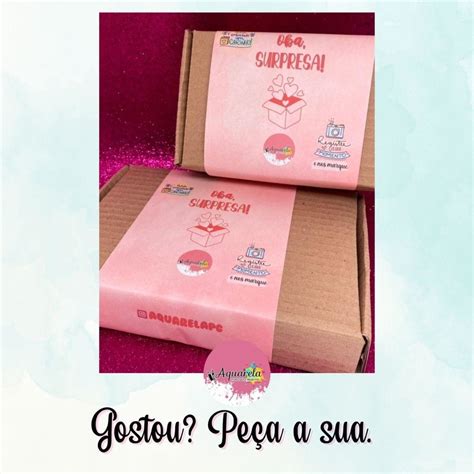 Caixa Surpresa Papelaria Tamanho Pp Box Surpresa Elo