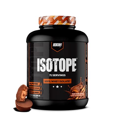 Isotope 100 Whey Protein Isolate 5lb Peanut Butter Redcon 1 Naturais