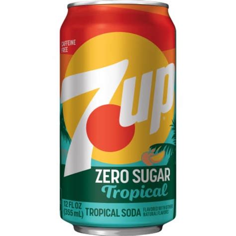 Up Tropical Zero Sugar Caffeine Free Lemon Lime Mango Peach Soda Cans