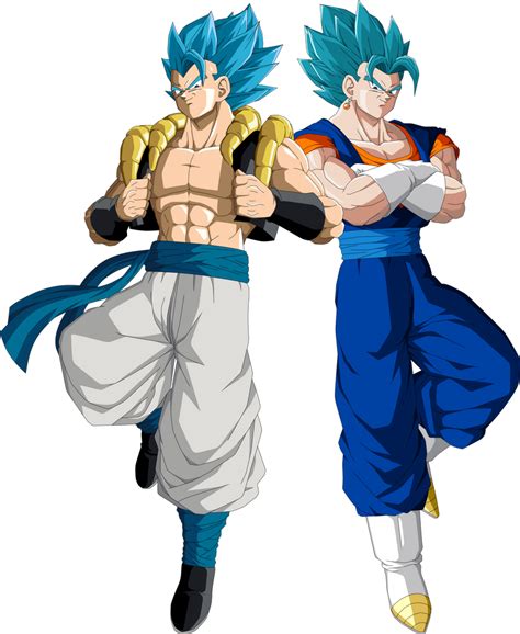 Gogeta and Vegito (Super Sayajin Blue) by Zelves123 on DeviantArt