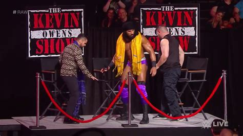 Braun Strowman Tips Over The Set Of The Kevin Owens Show On Raw 8 9 2018 Youtube