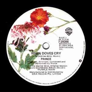 Prince – When Doves Cry (1984, Company Sleeve, Vinyl) - Discogs