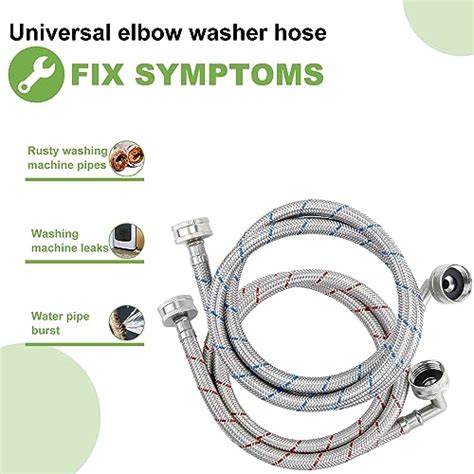 Snapklik Washing Machine Hoses Stainless Steel Washing Machine