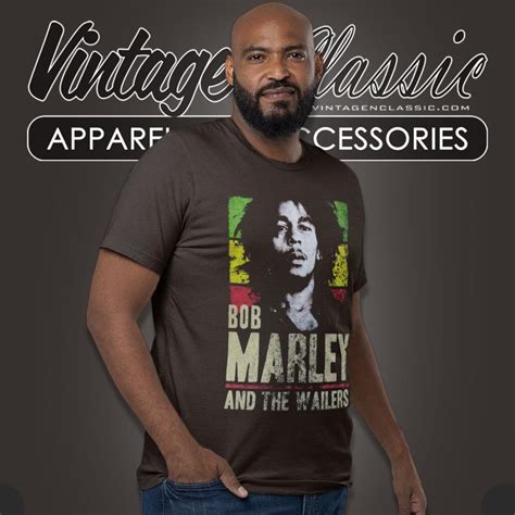 Bob Marley Wailers Rasta Stripe Shirt Vintagenclassic Tee