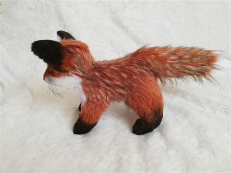 Red fox realistic stuffed animal Custom plush toy gift | Etsy